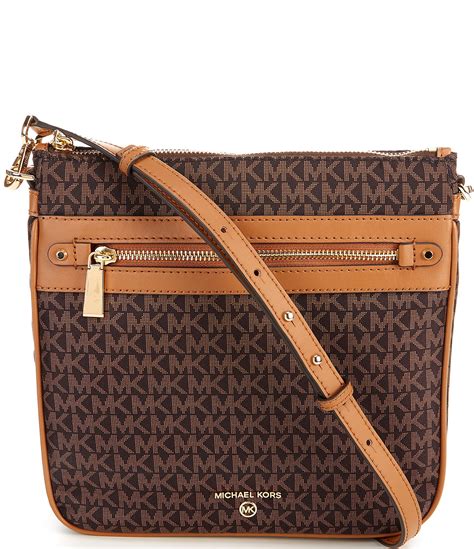 michael kors jet set charm brown|Michael Kors thick strap crossbody.